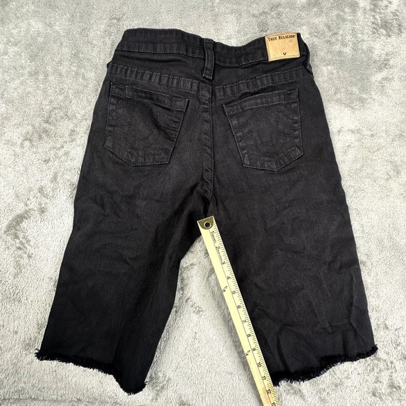 True Religion Kids‎ Shorts Size 16 Geno Cut Off Short black - Picture 9 of 9